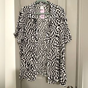 NWT Checkered Button Up Shirt
